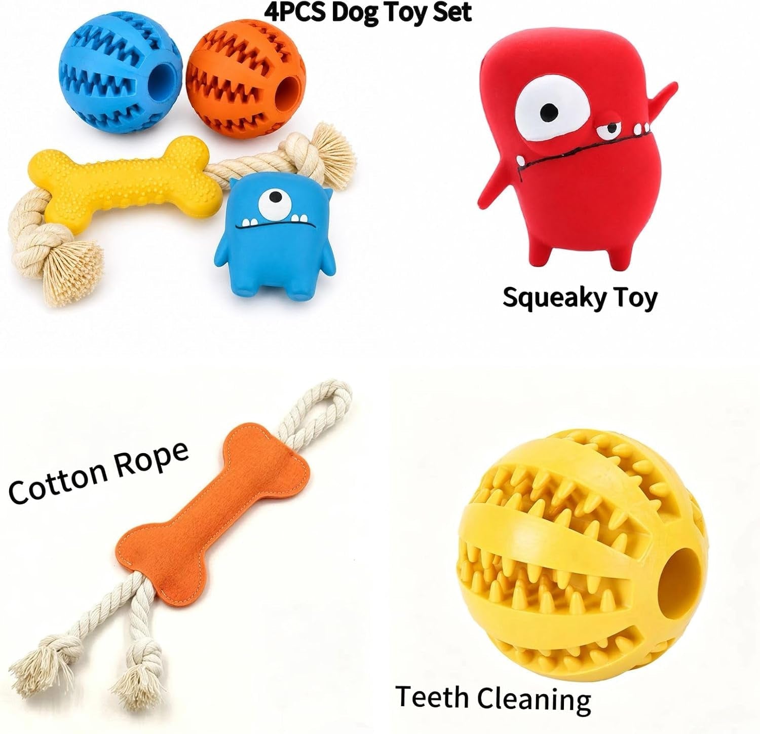 dog-squeaky-toys-for-small-medium-dogs-4pcs-interactive-dog-toy-set-rubber-rope-toys-for-fetch-tossing-teeth-cleaning