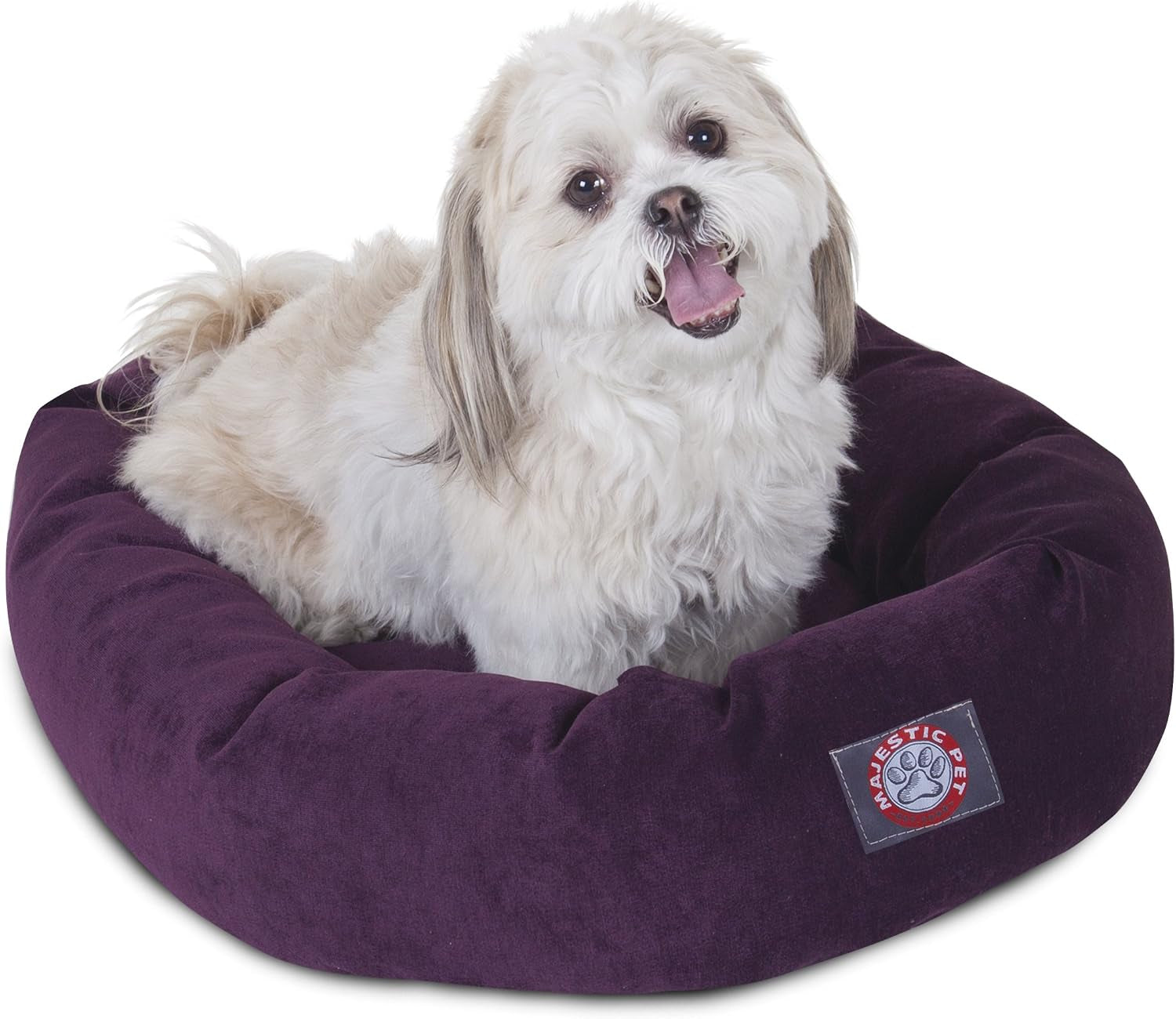 majestic-pet-40-inch-micro-velvet-calming-dog-bed-washable-cozy-soft-round-dog-bed-with-spine-for-head-support-fluffy-donut-dog-bed-40x29x9-inch-round-pet-bed-large-pearl