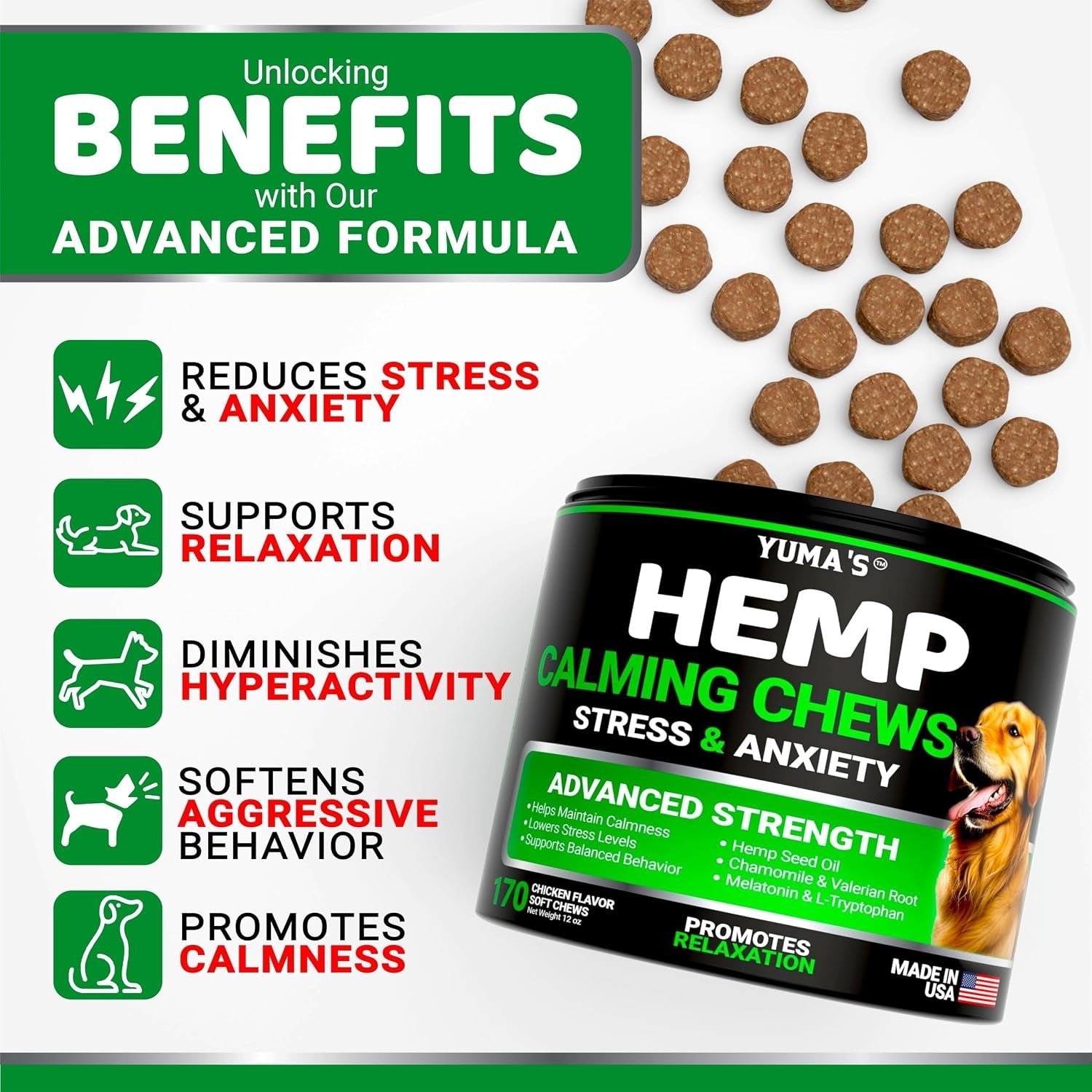 hemp-calming-chews-for-dogs-advanced-dog-calming-chews-170-chews-anxiety-relief-treats-separation-aid-barking-stress-relief-thunderstorms-melatonin-hemp-oil-made-in-usa