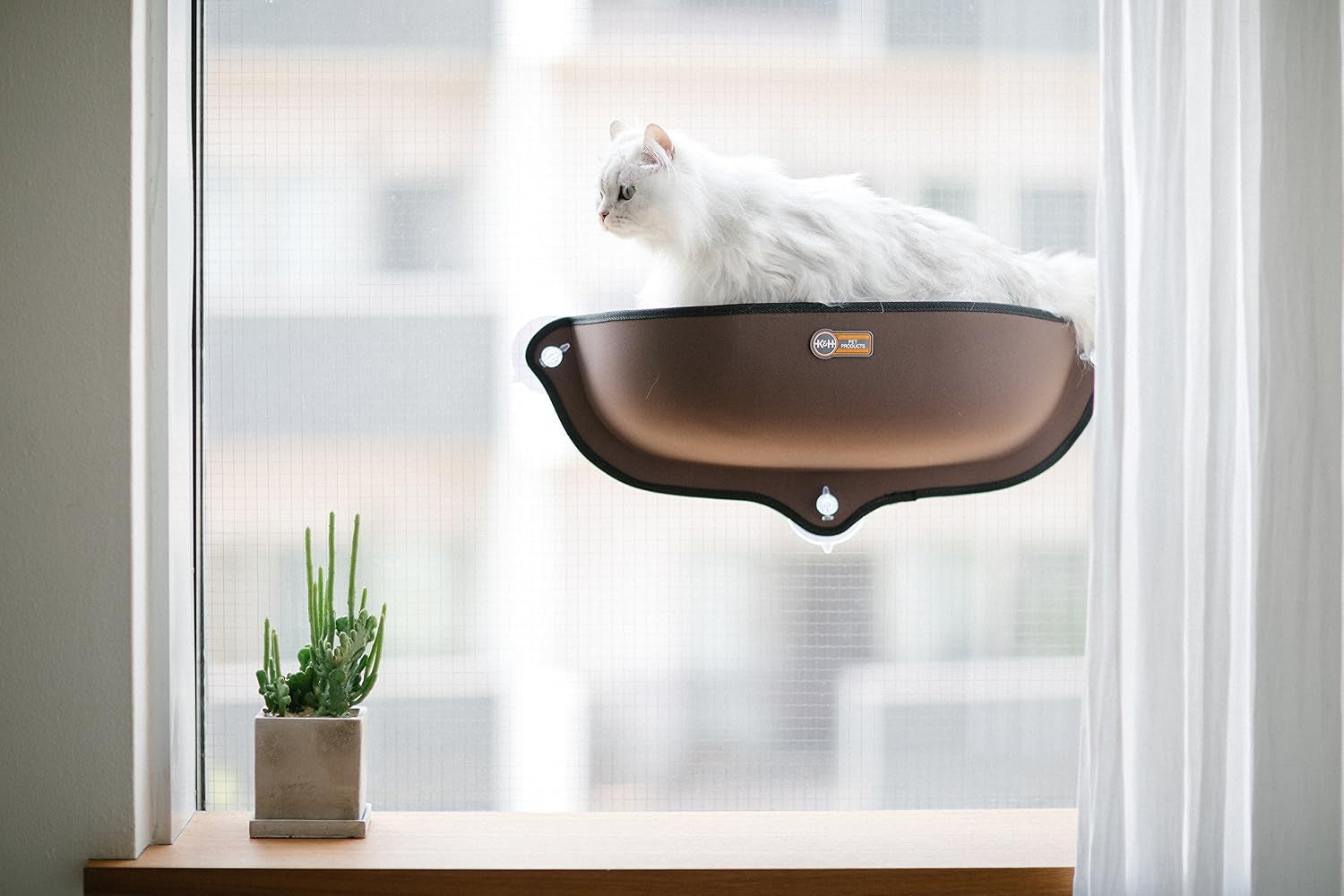 k-h-pet-products-ez-mount-window-bed-kitty-sill-tan-27-x-11-x-6-inches