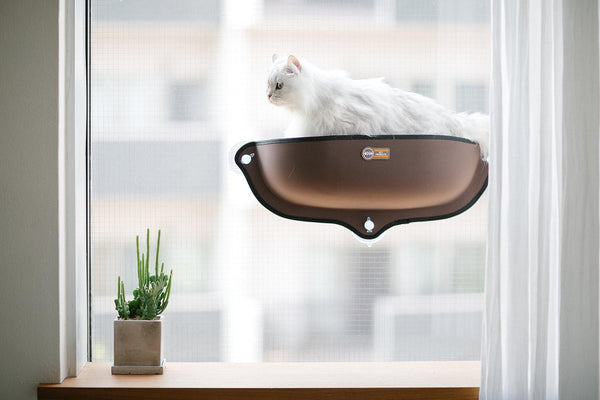 K&H Pet Products EZ Mount Window Bed Kitty Sill Tan 27 X 11 X 6 Inches4