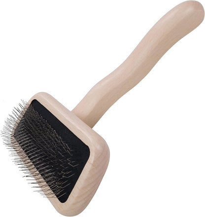 Chris Christensen Big G Dog Slicker Brush for Dogs (Goldendoodles, Labradoodles, Poodles), Groom like a Professional, Fluff Detangle Style, Saves Time Energy, Coral, Large12