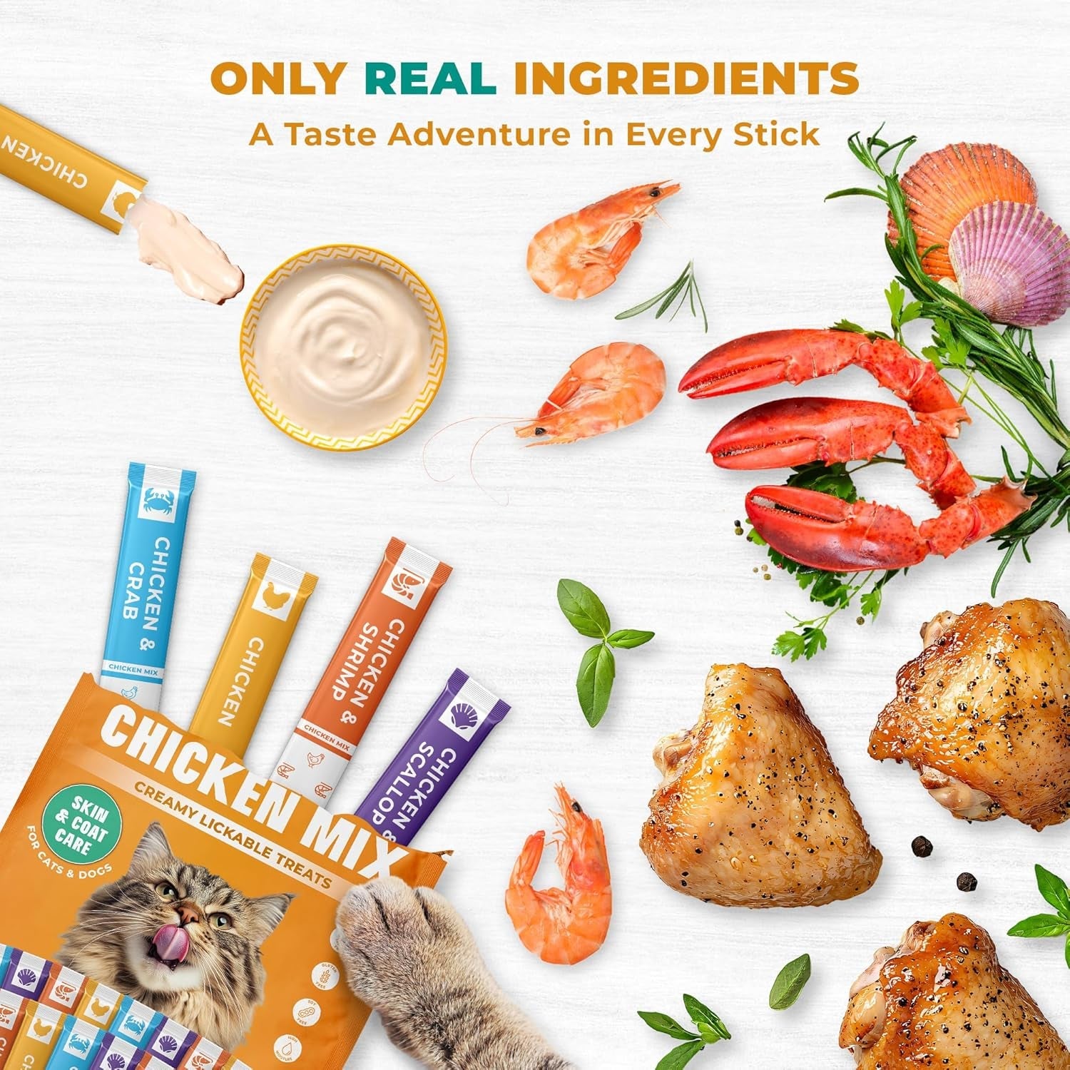 beloved-pets-creamy-lickable-cat-treats-wet-food-squeeze-tubes-liquid-kitten-snacks-skin-coat-health-multivitamin-treats-for-cats-small-dogs-lick-up-chicken-mix-40-sticks