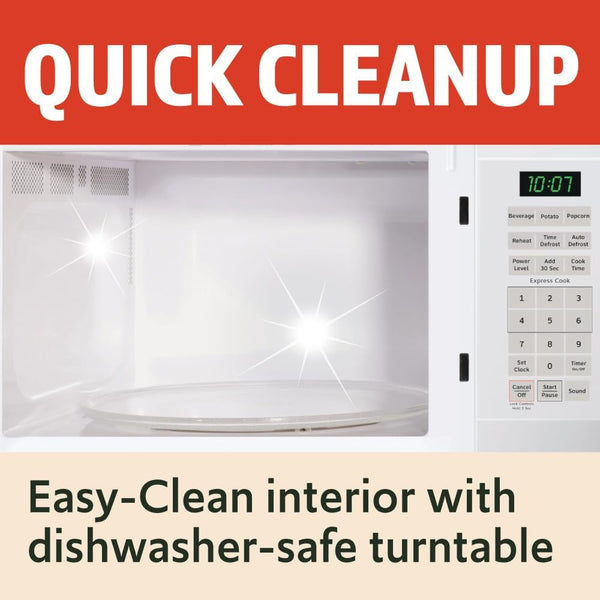RES1072DTWW 0.7 Cu. Ft. Capacity Countertop Microwave Oven, White5