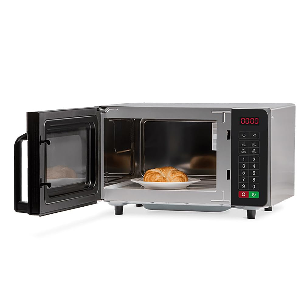rms10tsa-1000-watt-heavy-duty-countertop-commercial-microwave-oven-with-push-button-controls-for-restaurant-buffet-catering-0-8-cu-ft-20w-x-16-1-2d-x-12-1-4h-stainless-steel-120v-nsf