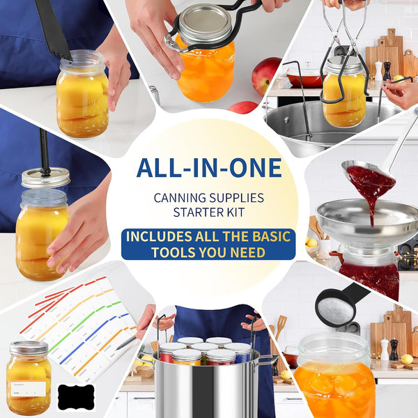 Canning Supplies Starter Kit with Canning Rack,Canning Kit for Beginners3
