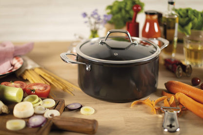 Easy Pro Non-Stick Dutch Oven with Glass Lid, 5 Litre/24 Cm3