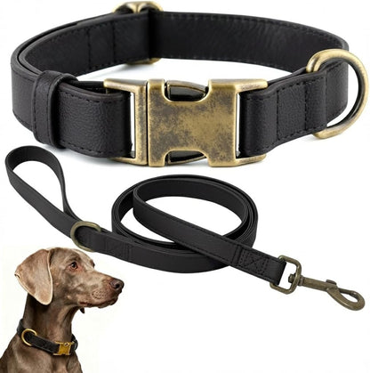 B&F Dog Collar and Leash Set,Leather Silicone Waterproof Odor-Proof Dog Collar and Leash for Medium Dogs, Soft Flexible Dog Collars, Adjustable Pet Collar (Brown, Medium (12.5-20" Neck))7