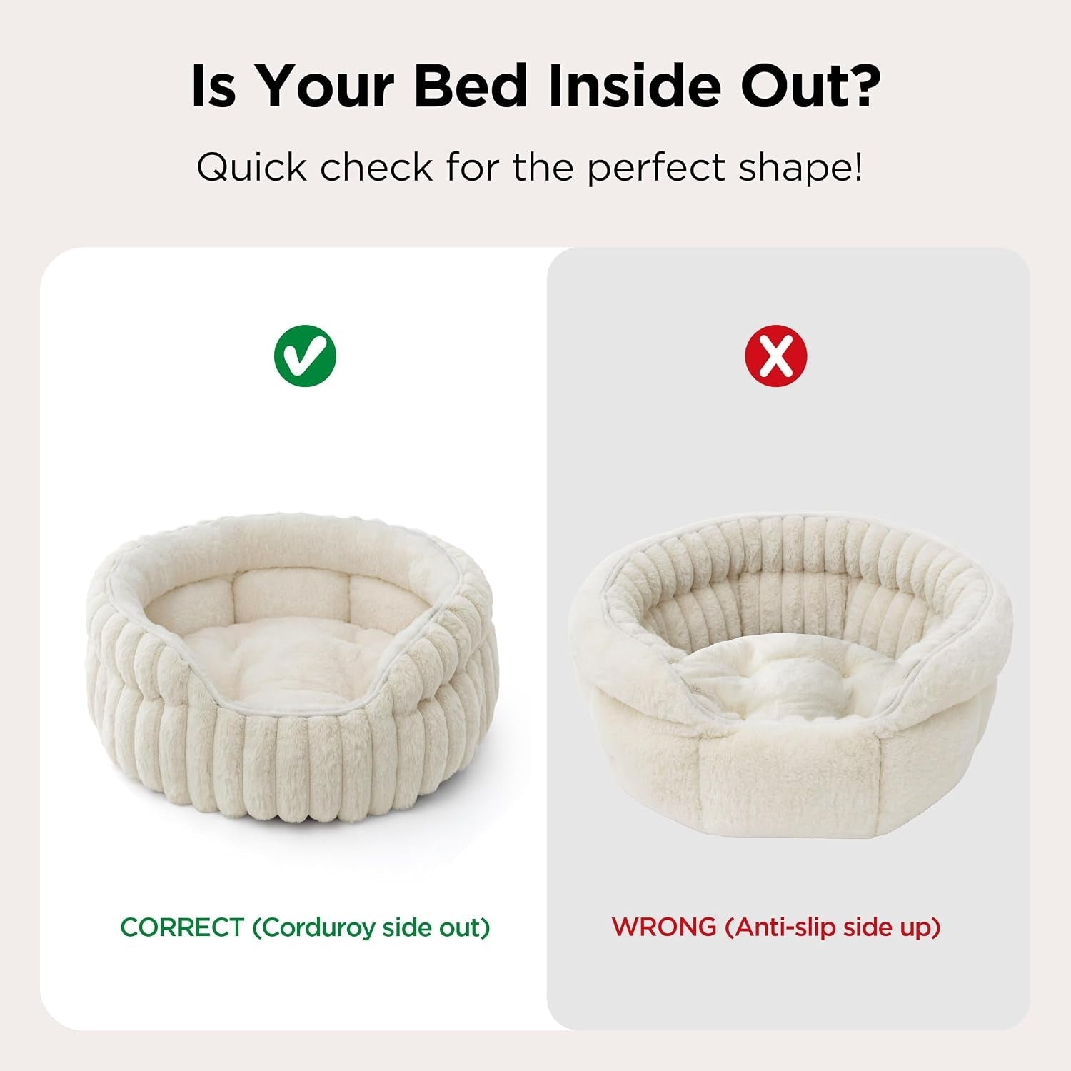 bedsure-comfyfleece™-washable-cute-large-cat-bed-soft-round-puppy-bed-23in-cozy-fluffy-plush-small-dog-bed-donut-corduroy-cuddler-pet-beds-for-indoor-big-cats-anti-slip-bottom-up-to-20-lbs-cream