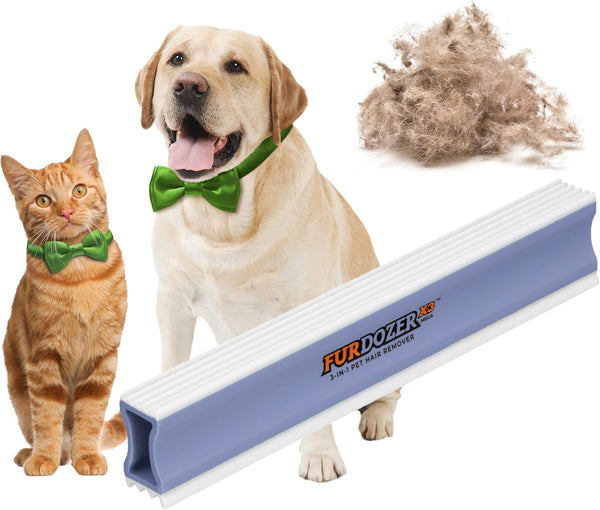 Furdozer Pet Hair Remover & Auto Detailing Tools - Cat & Dog Hair Remover for Carpets, Car Interiors, Couches, Bedding, & Pet Furniture (Green, (2 Pack) - X3 PRO)22
