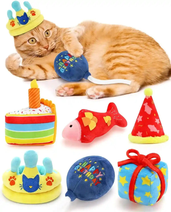 Ciyvolyeen 6 Pack Plush Bread Catnip Toys for Indoor Cats | Interactive Cat Toy, Soft Plush, Organic Catnip, Bite-Resistant, Boredom Relief, Bread Shapes Trigger Natural Predatory Play10