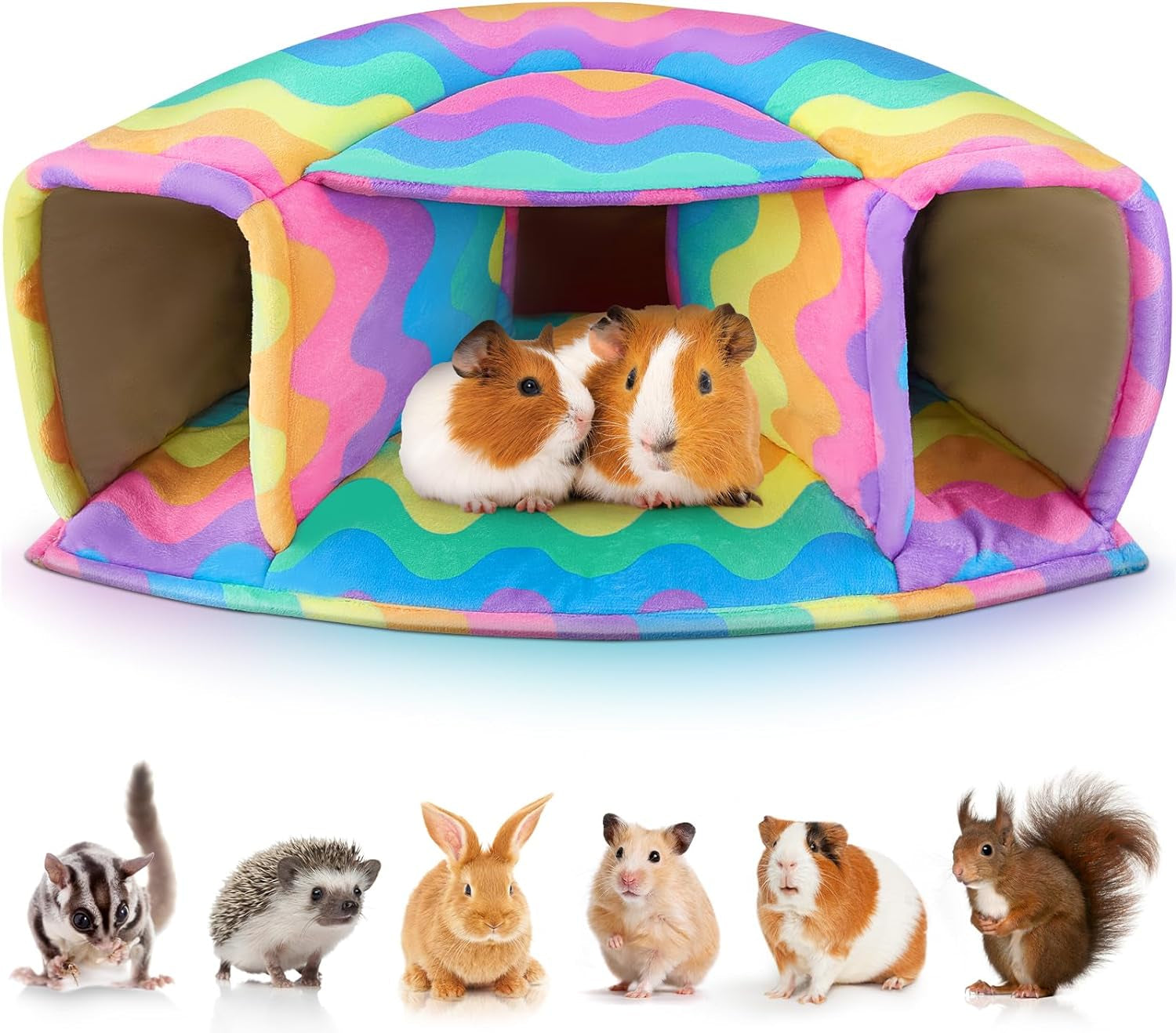 unicorn-catcher-washable-guinea-pig-hideout-large-cozy-bed-for-small-pets-warm-plush-pet-house-featuring-a-semi-closed-design-for-hamsters-chinchillas-and-bunnies-to-sleep-in-secure-comfort