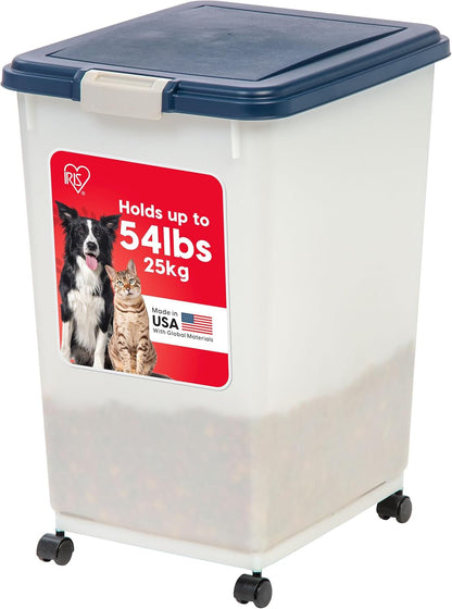 IRIS USA Dog Food Storage Container, Airtight, 30 Lb Capacity, Wheels | Airtight Seal Keeps Kibble, Bird Seed, and Pet Food Fresh While Wheels Provide Easy Mobility around the Home.14