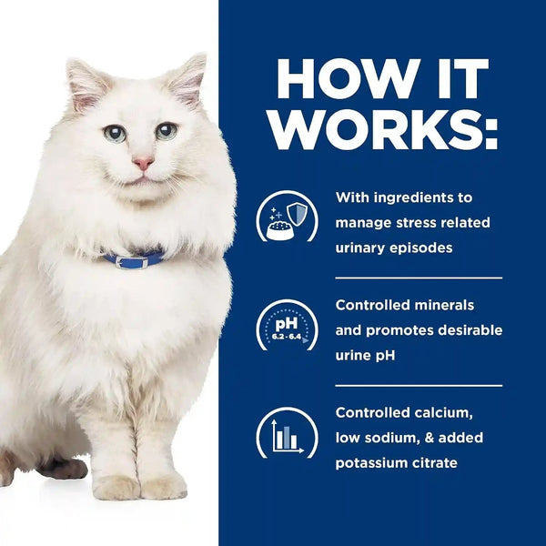 HILL'S PRESCRIPTION DIET C/D Multicare Stress Urinary Care Dry Cat Food | #1 Veterinarian Recommended, Chicken Recipe, 4 Lb. Bag5