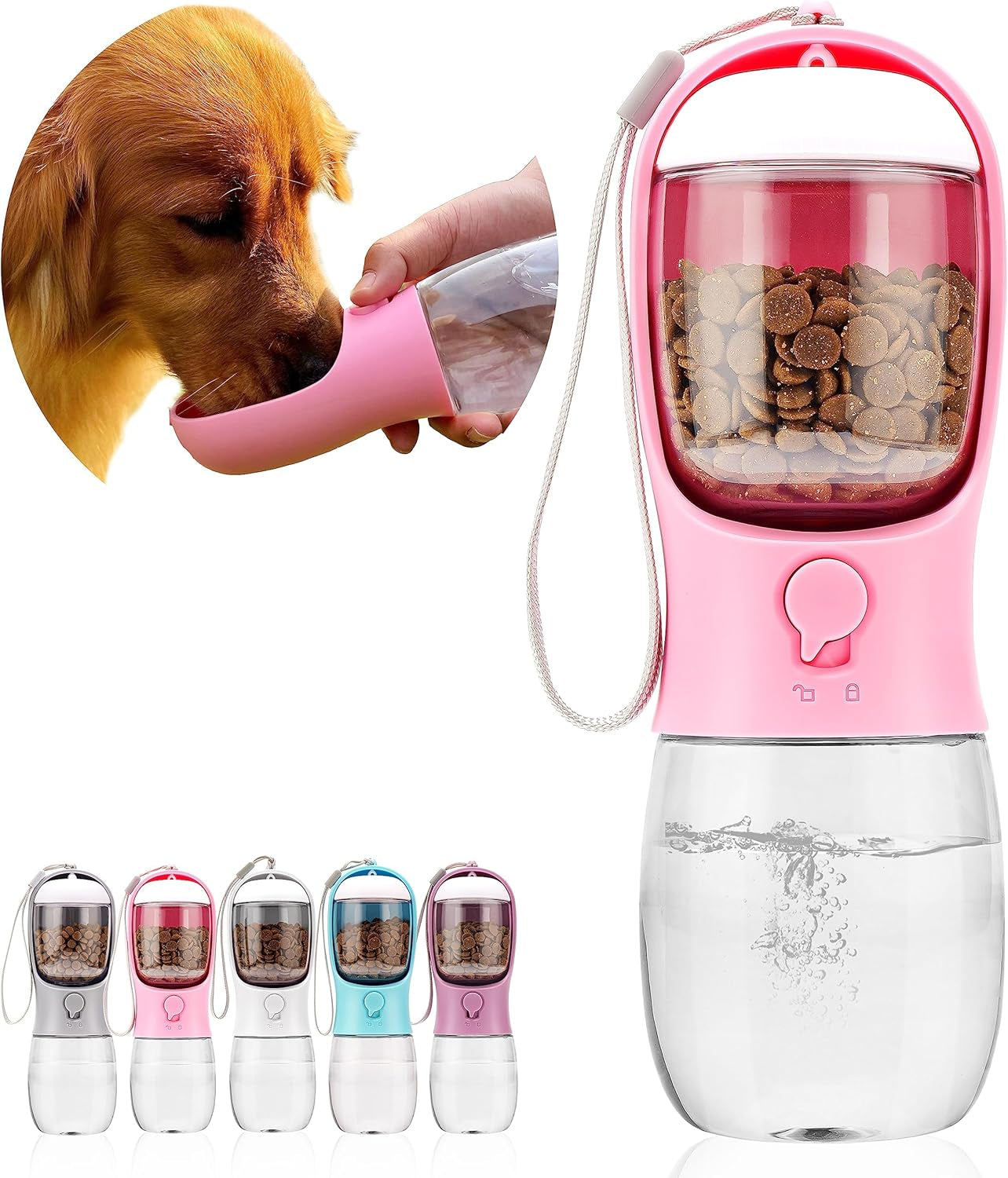 dog-water-bottle-with-food-container-portable-leak-proof-pet-water-dispenser-for-walking-hiking-travel-puppy-essentials-accessories-for-small-large-dogs-dog-gifts-10oz-15oz-19oz