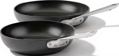 All-Clad HA1 Hard Anodized Non Stick Fry Pan Set 2 Piece, 8, 10 Inch, Induction, Oven Broiler Safe 500F, Pots and Pans Set, Kitchen Frying Pans, Skillets, Premium Cookware, Home, Dishwasher Safe Black | 8" and 10" Frying Pans Set, Long-Lasting Non-Stick, Scratch-Resistant Exterior, Dishwasher Safe, Oven Safe up to 500°F1