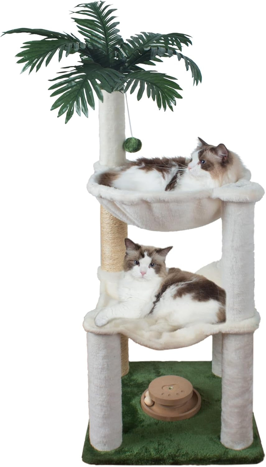 fantasreen-cat-scratching-post-35-tall-with-toy-mouse-for-indoor-cats-green