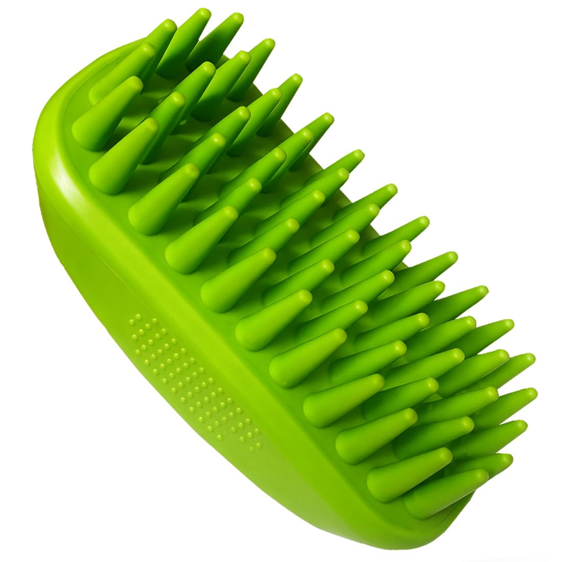 rubber-curry-brush-for-short-haired-dogs-gentle-curry-comb-dog-brush-with-removable-screen-use-wet-as-bath-scrubber-or-dry-for-grooming-loose-hair
