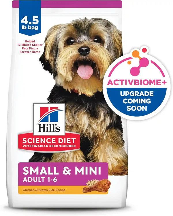 Hill'S Science Diet Adult 1-6 Small & Mini Dry Dog Food | #1 Veterinarian Recommended, Chicken & Brown Rice, 4.5 Lb. Bag14