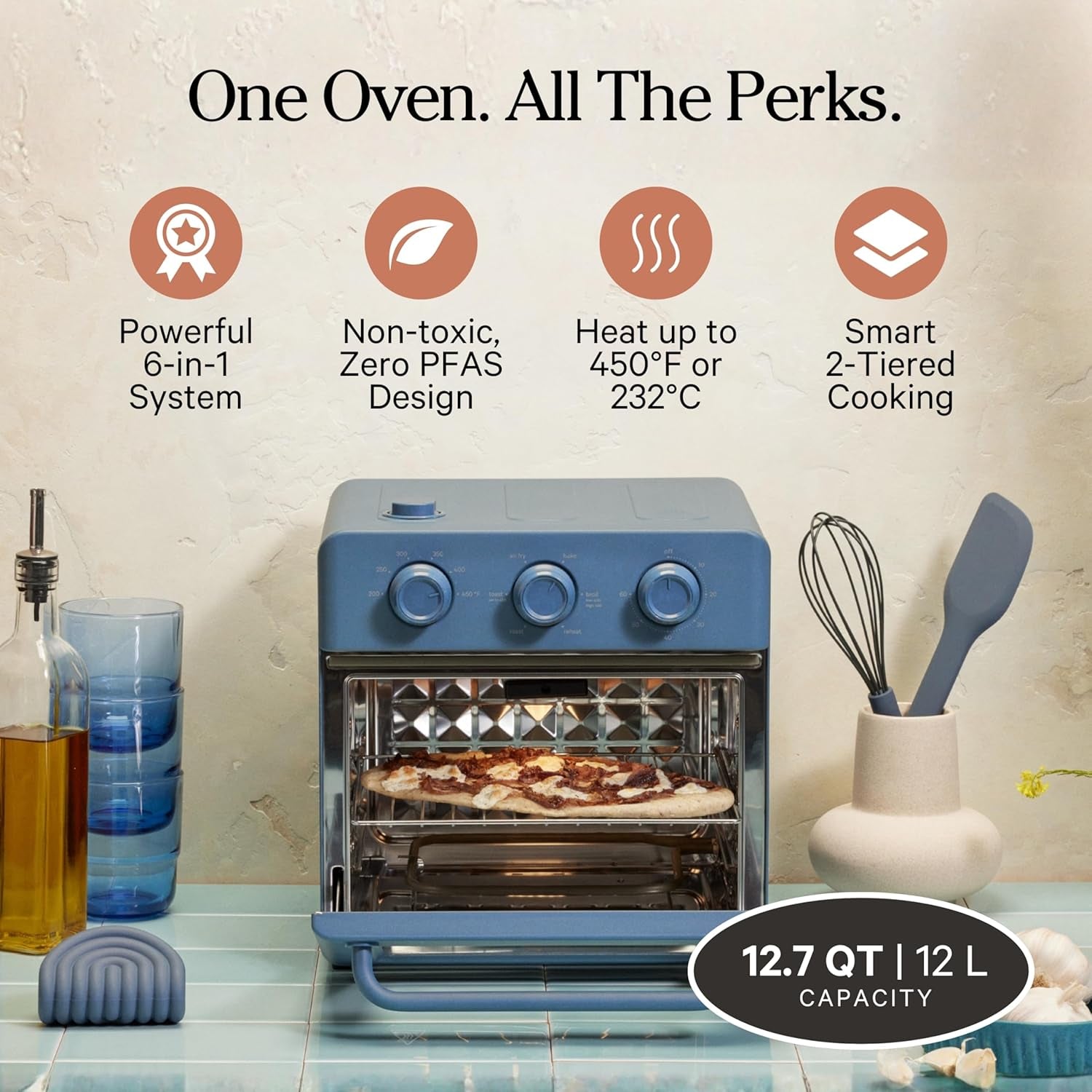 our-place-wonder-oven-6-in-1-air-fryer-toaster-oven-2-rack-13-qt-non-toxic-air-fryer-toaster-oven-combo-basket-wire-rack-bake-pan-crumb-tray-toast-roast-bake-broil-reheat-steam