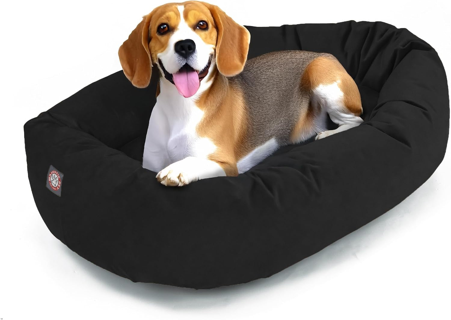 majestic-pet-32-inch-suede-calming-dog-bed-washable-cozy-soft-round-dog-bed-with-spine-support-for-dogs-to-rest-their-head-fluffy-donut-dog-bed-32x23x7-inch-round-pet-bed-medium-sage