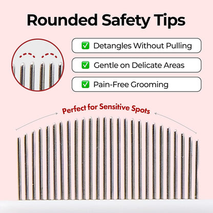 JAYU PET Facial Grooming Comb | Dog Eye Combs, Stress-Free Eye Gunk Remover for Dogs & Cats, Pet Facial Brush, Cat Grooming Kit5