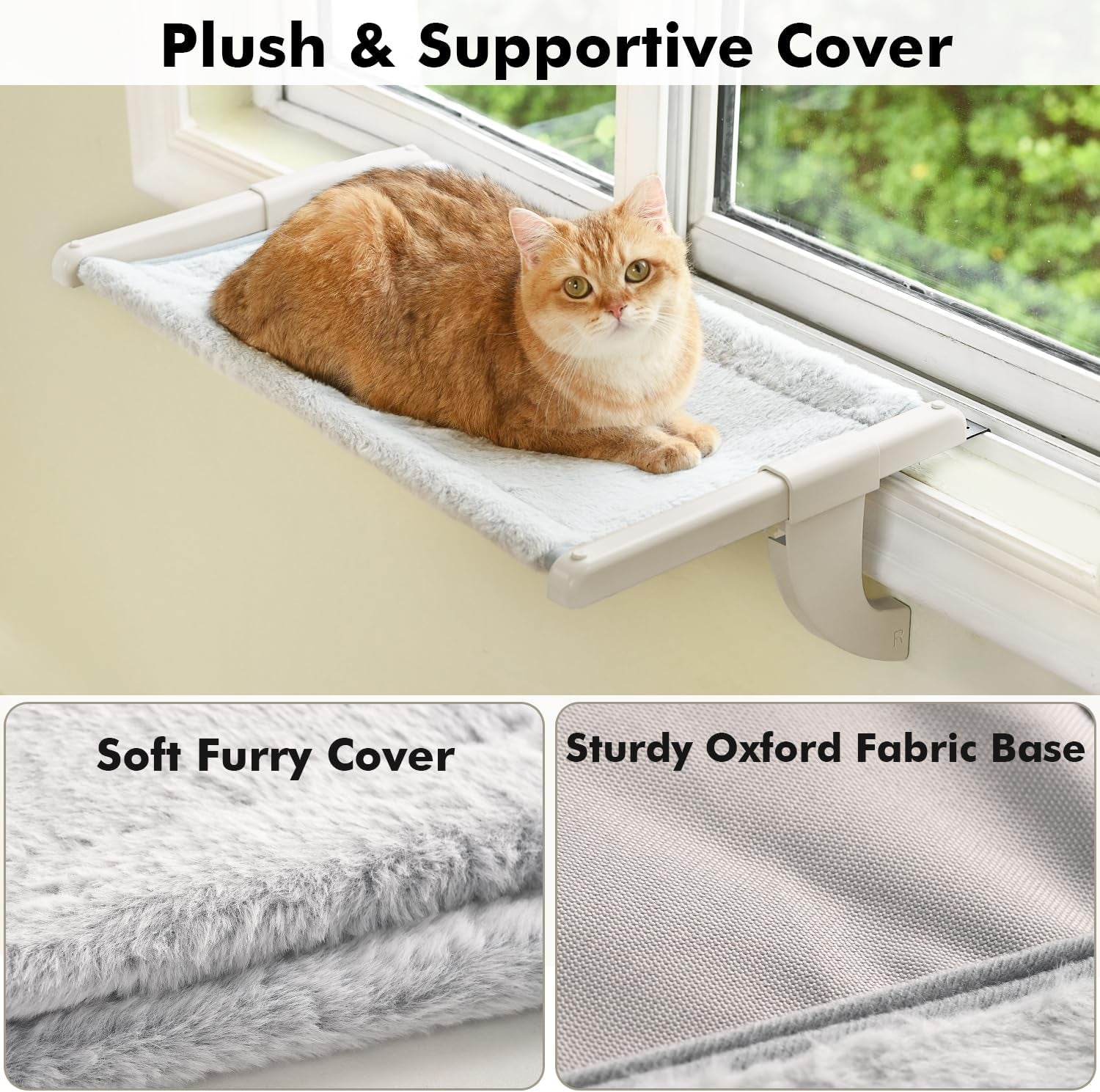 zoratoo-windowsill-cat-perch-one-step-sliding-adjustment-cat-hammock-xl-26-8x11-8-stable-metal-structure-machine-washable-two-fabrics-cover-no-suction-cups-pet-bed-for-windowsill-bedside