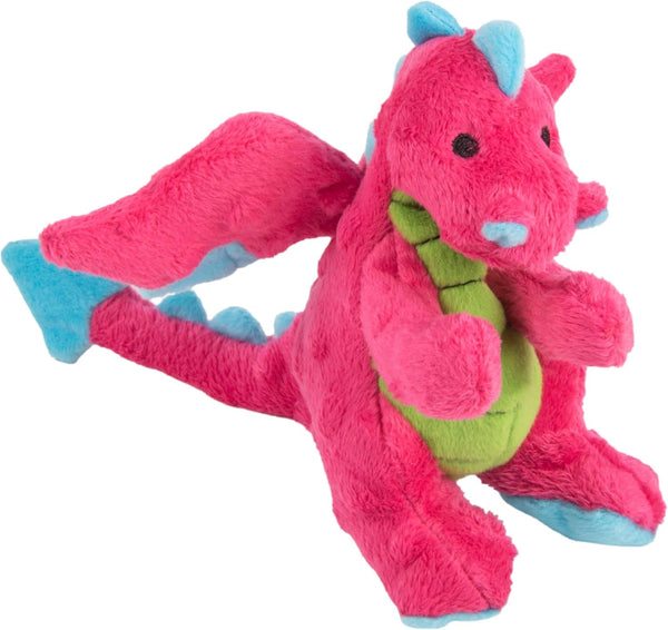 Godog Bubble Plush Dragons Squeaky Dog Toy, Chew Guard Technology - Coral, Large22