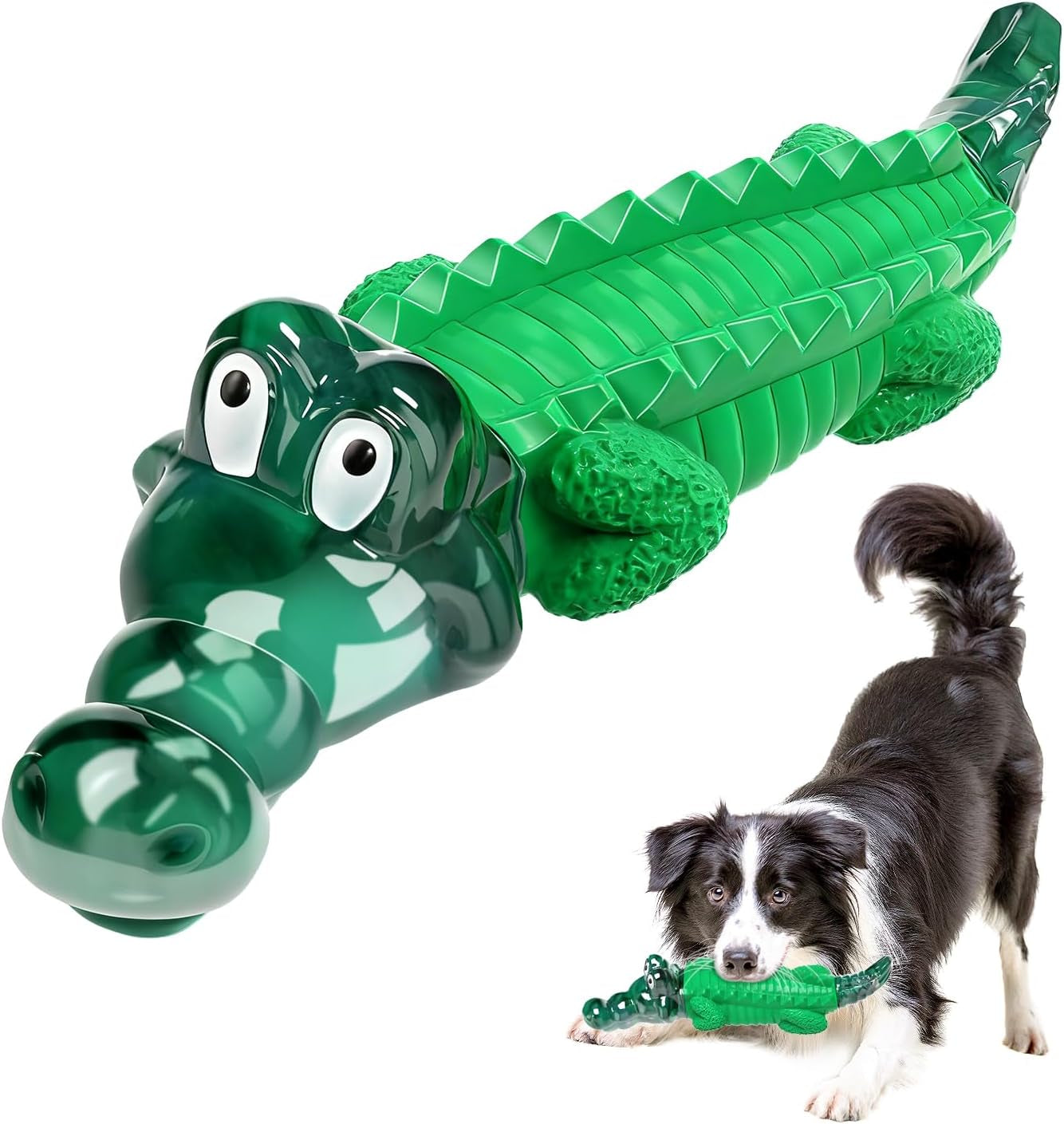 fuufome-alligator-dog-toys-for-aggressive-chewers-medium-large-breed-dogs-dental-cleaning-tough-nylon-rubber-hybrid-structure-anxiety-relief-long-daily-indoor-outdoor-chewing-dog-gift