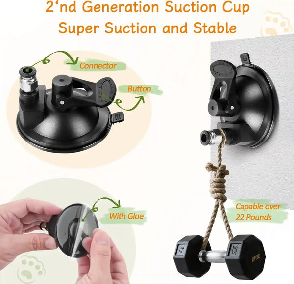 Cat Wand Toy, Interactive Kitten Feather Toys Self Play, Cat Teaser for Indoor Cats Reusable Suction Cup Toys for Indoor Cats Kittens Play Exercise5
