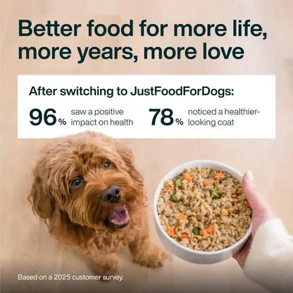 Justfoodfordogs Pantry Fresh Wet Dog Food, Complete Meal or Topper, Chicken & White Rice Human Grade Recipe - 12.5 Oz (Pack of 6)7