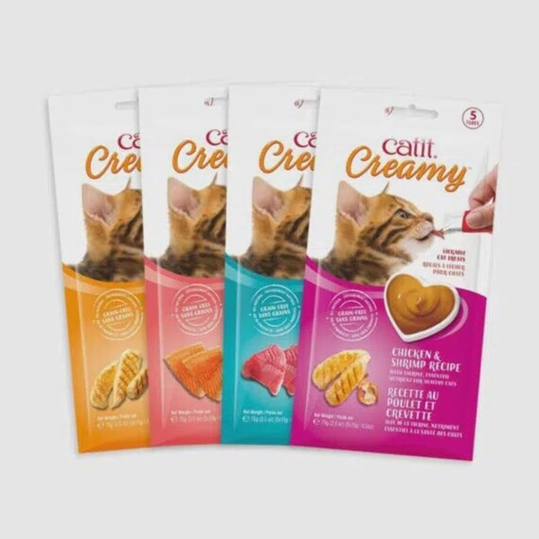 Catit Creamy Lickable Cat Treat – Hydrating and Healthy Treat for Cats of All Ages - Assortment, 72-Pack2