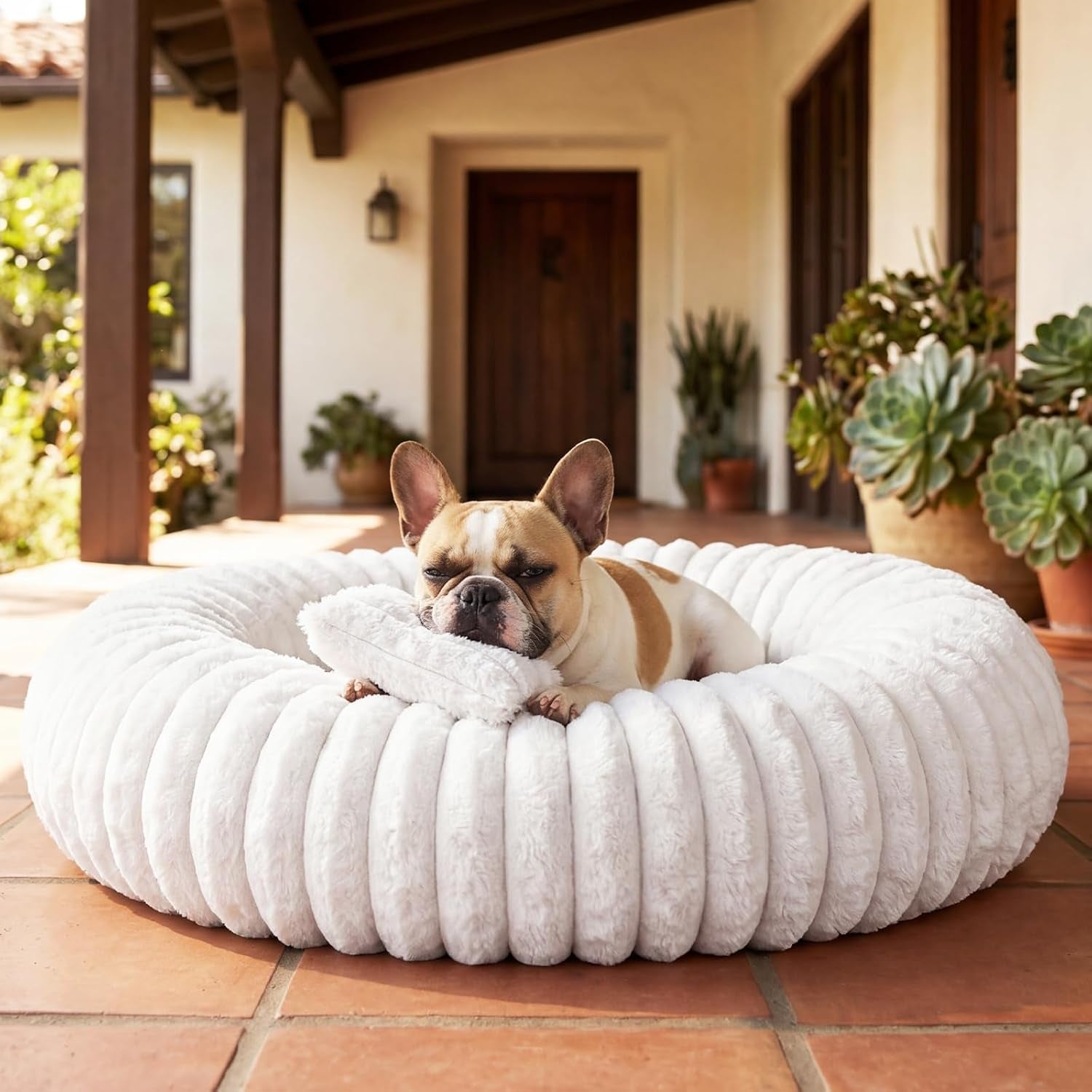 donut-pet-bed-for-indoor-cats-and-small-dogs-self-heating-dog-bed-with-non-slip-bottom-winter-comfort-dog-beds-for-puppies-washable-portable-egg-tart-shape-s-small-cat-bed-self-warming