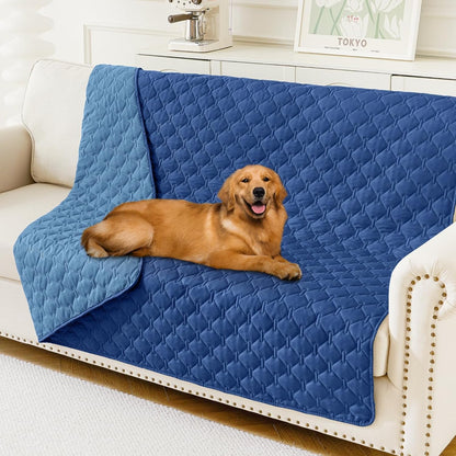 Smiry Waterproof Dog Bed Cover Blanket, Reversible Pet Blanket | Soft Reversible, Washable Leakproof Cats Dogs Couch Cover for Sofa, Couch, Furniture (30X70 Inch)68