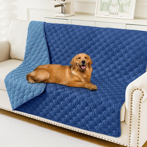 Smiry Waterproof Dog Bed Cover Blanket, Reversible Pet Blanket | Soft Reversible, Washable Leakproof Cats Dogs Couch Cover for Sofa, Couch, Furniture (30X70 Inch)68