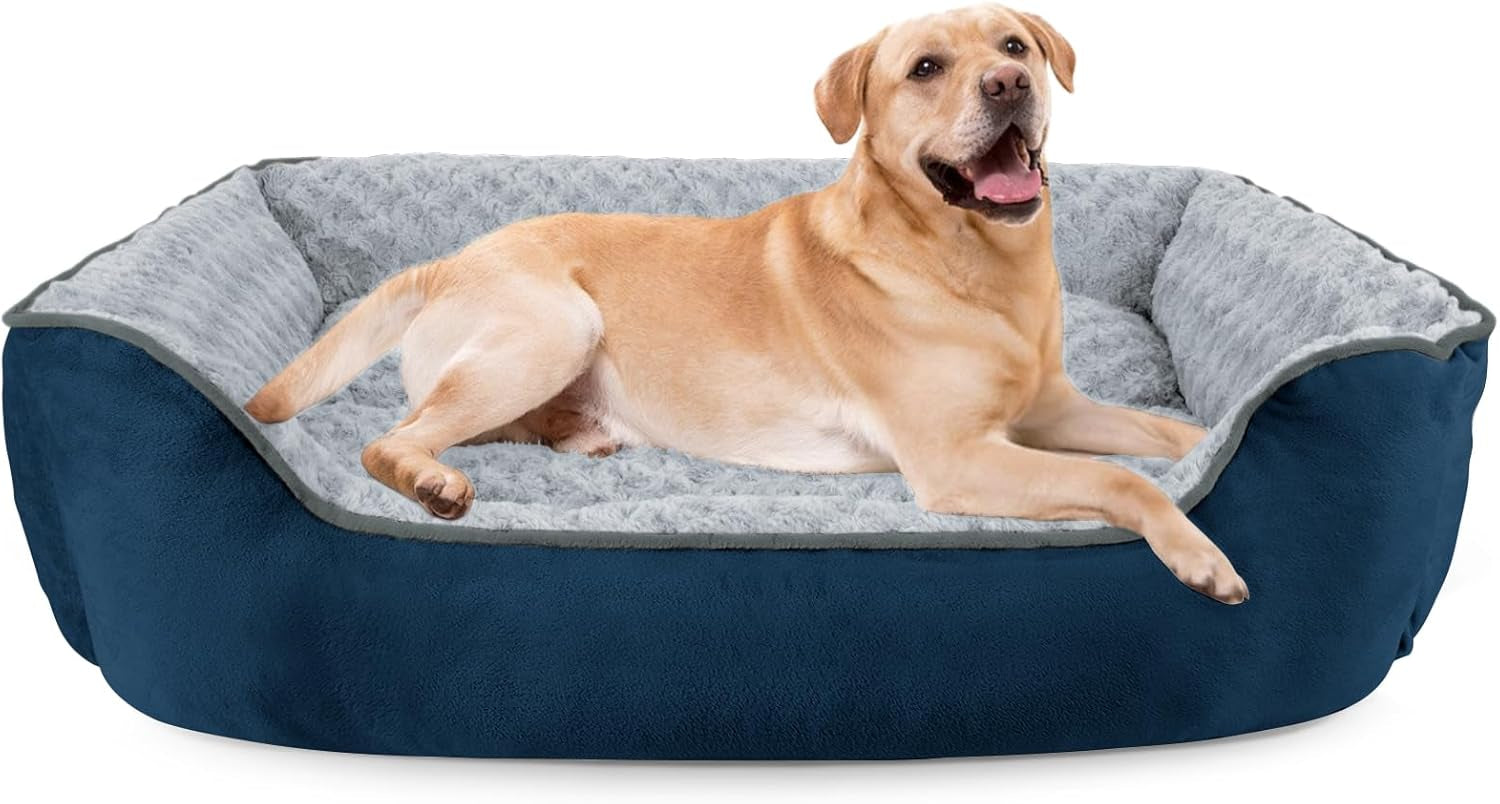 joejoy-rectangle-dog-bed-for-large-medium-small-dogs-washable-orthopedic-sofa-bed-soft-breathable-puppy-pet-cuddler-durable-calming-dog-bed-with-anti-slip-bottom-multiple-sizes-beige