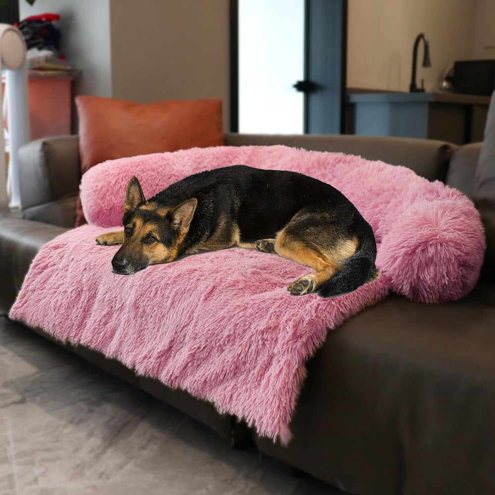 calming-dogs-cats-bed-mats-dog-pad-washable-removable-couch-cover-plush-long-fur-mat-for-pets-waterproof-lining-perfect-for-small-medium-and-large-dogs-and-cats-gradient-gray-36x31