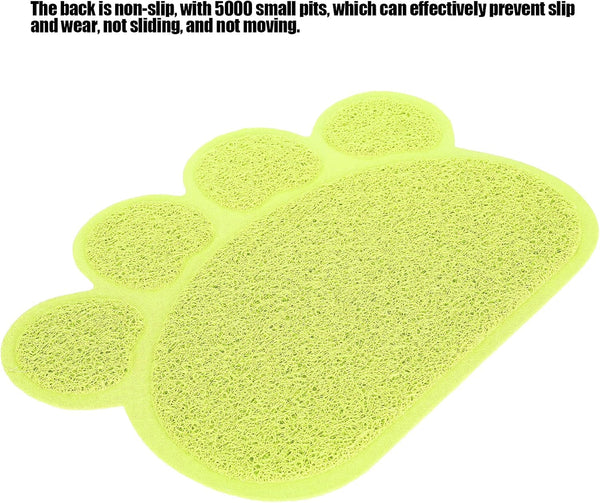 Cat Litter Tray, PVC Dog Mat Antislip Shape Pet Puppy Non Slip Box Liners Feeding Bowl Placemat Supplies for Cats and Dogs (Claw Shape)8