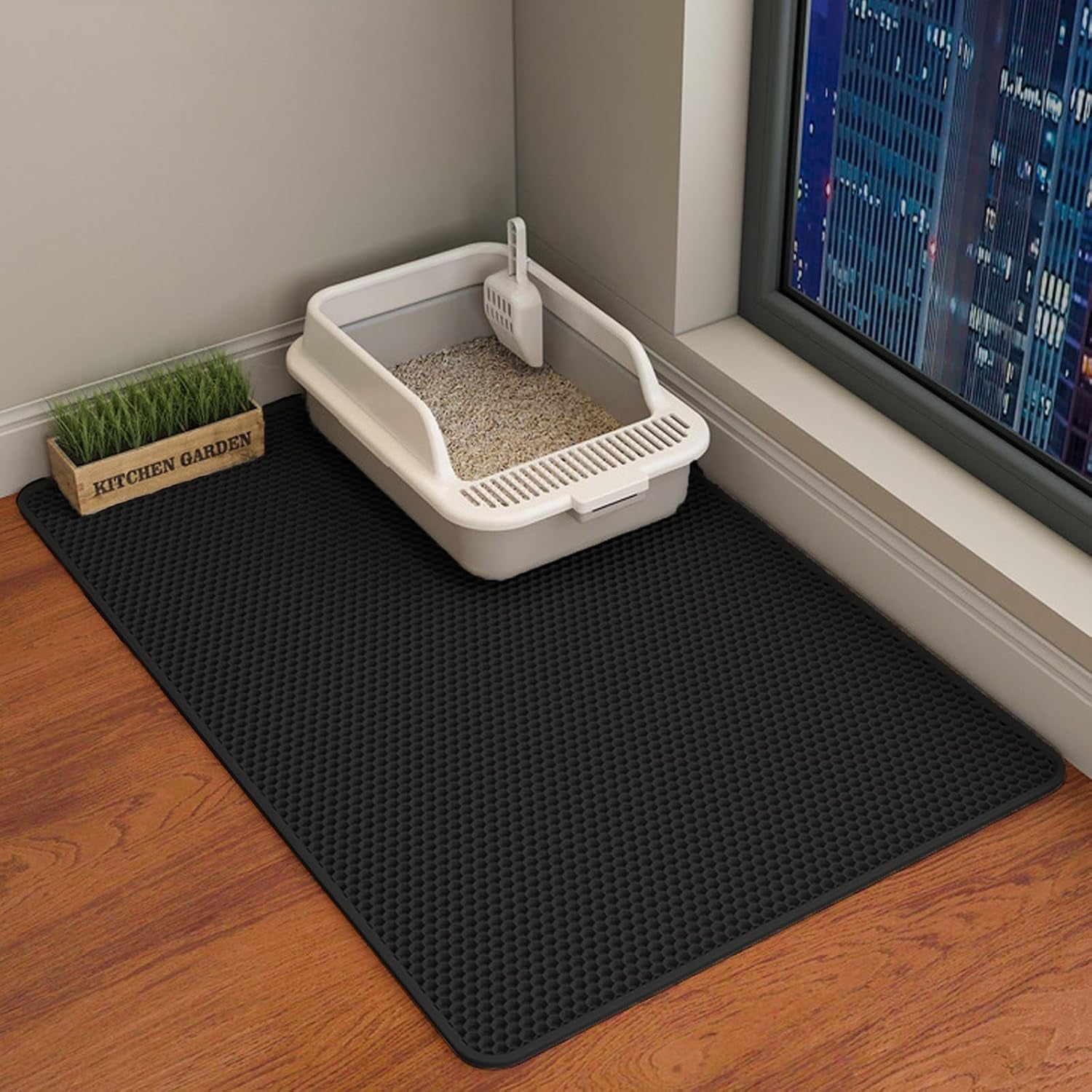 hcy-wld-cat-litter-mat-45x26-35x24-30x22-24x18-inch-double-layer-cat-litter-box-mat-eva-non-slip-waterproof-urine-proof-cat-litter-catcher-mat-easy-clean-scatter-control-35x24-inch-khaki