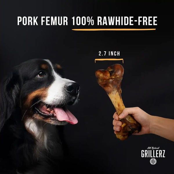 Grillerz Pork Femur Bone, Rawhide-Free, 1 Count | an All-Natural, Rawhide-Free Chew That'S Long-Lasting and Helps Support Healthy Teeth, for Dogs3