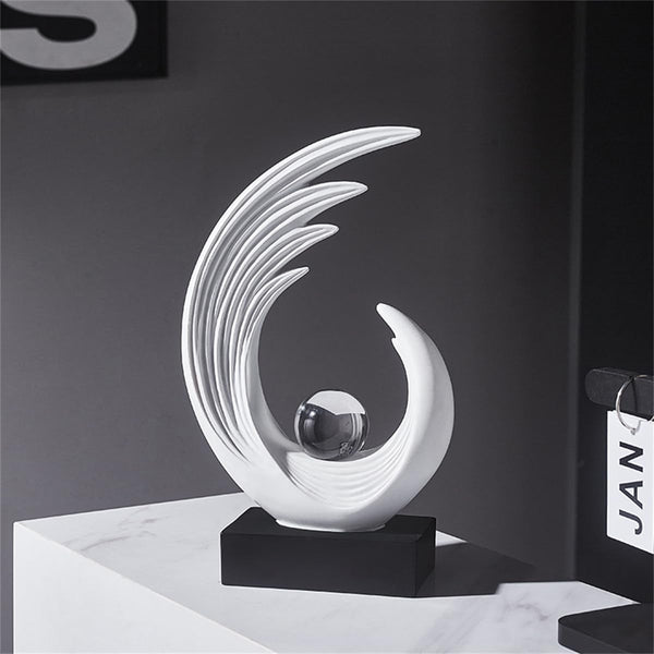 Modern Sculptures Dinning Room Shelf Decor Home Décor Accents | Abstract Art Accessories Decoration for Coffee Table Entryway Console Office Desk Living Room Shelves Housewarming Gift4