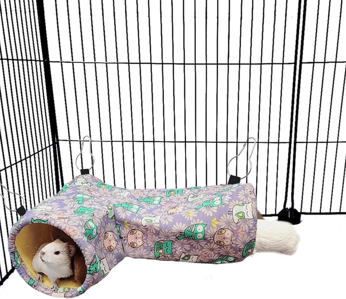 eaedmy-guinea-pig-rat-ferret-hammock-small-animal-corner-tunnel-tubes-bed-for-hedgehog-piggy-chinchilla-hideout-toys-and-cage-accessories