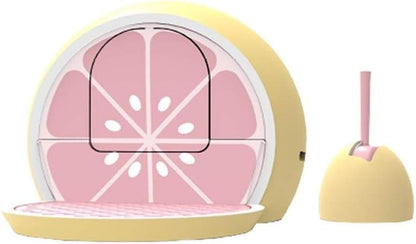 Dog Potty Training Toilet ﻿ Creative Watermelon Litter Box Fully Enclosed Cat Toilet, Large Drawer Supplies Cat Litter Pan(B)1