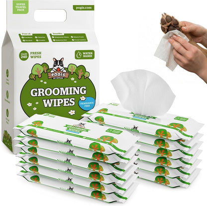 Pogi’S Dog Grooming Wipes – Hypoallergenic Pet Wipes for Paws, Body & Butt – Cleaning & Hydrating, Fragrance Free, 100 Count9