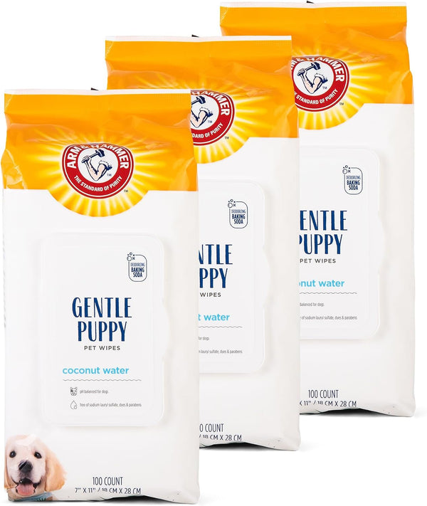 Arm & Hammer Puppy Grooming Wipes, Coconut Water, 100 Count | Paraben- and Sulfate-Free Formula with Coconut Water Gently Cleans Dogs and Puppies between Baths7