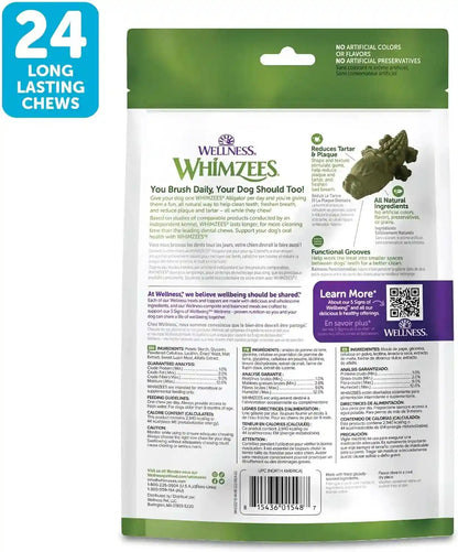 Whimzees Wellness Alligator Natural Dog Dental Treat, Chews, Freshens Breath, Small Size, 12.7 Oz Bag, 24 Count9