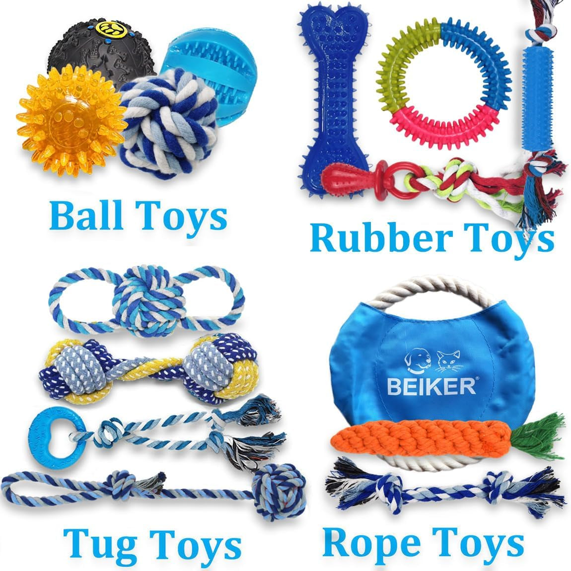 beiker-dog-teething-chew-toys-15-pack-small-medium-breed-puppy-toy-variety-dogs-rope-chew-toys-bundle-for-boredom-pet-interactive-squeaky-treat-dispensing-ball-for-puppies-variety-rope-chew-toys-bundle-for-boredom-pet-interactive-squeaky-treat-dispensing-ball-and-rubber-toys-for-puppies