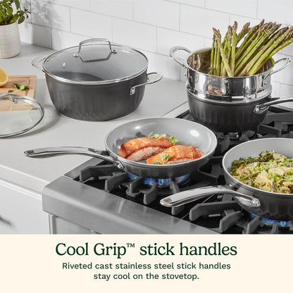 , 11-Pc Color Impressions Ceramic Nonstick Set, 58S-11BK5