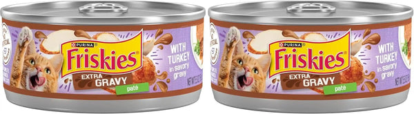 Purina Friskies Wet Cat Food Pate with Turkey in Savory Gravy - (Pack of 24) 5.5 Oz. Cans11