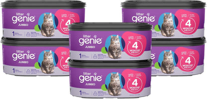 Litter Genie Refill Bags | Jumbo 2-Pack, 56 Total Ft | up to 8 Months of Supply in 2 Cartridges | Ultimate Odor Control Cat Litter Bags12